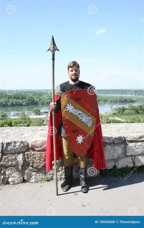 Serbian Medieval Warrior Editorial Image Image Of Tourism 70559600