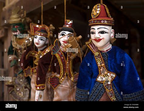 Puppets In A Shop Bagan Myanmar Stock Photo Alamy