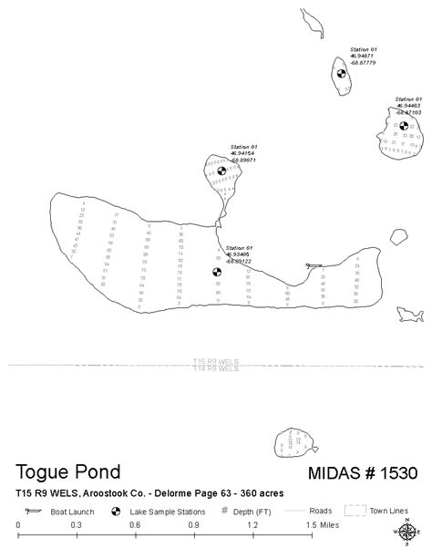 Lakes Of Maine Lake Overview Togue Pond T15 R9 Wels Aroostook Maine