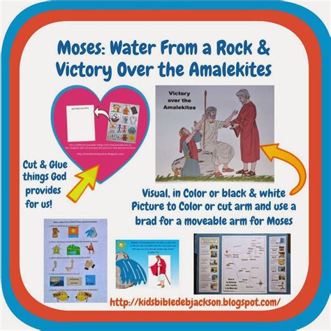 Bible Fun For Kids Moses Water From A Rock And Victory Over Amalekites