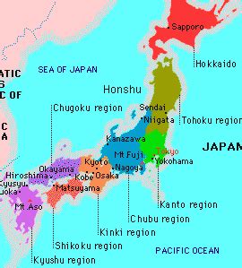 This blank map of japan can be used for locating on major cities, mountain ranges, volcanoes. More than 70% of Japan consists of mountains, including m...