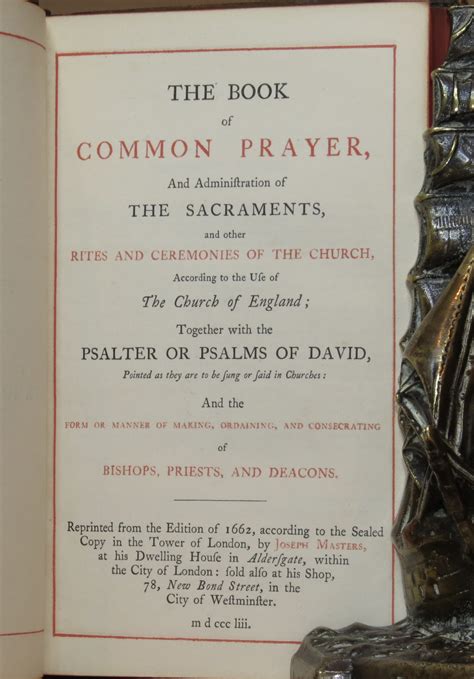 The Book Of Common Prayer By Prayer Mcconnell Fine Books