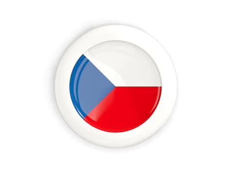 Download a free preview or high quality adobe illustrator ai, eps, pdf and high resolution jpeg versions. White framed round button. Illustration of flag of Czech ...