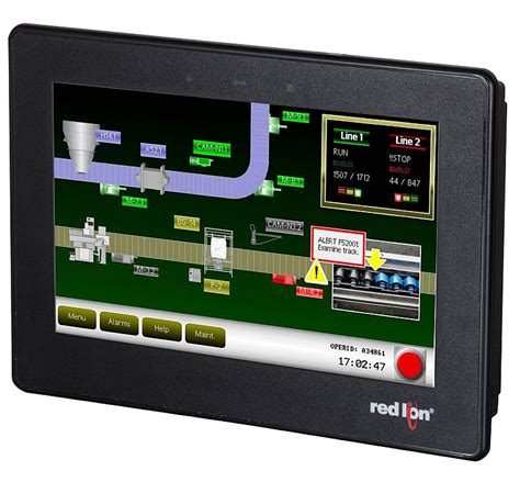 Red Lion Cr10000700000210 7 Widescreen Hmi With 2 Serial 1 Ethernet