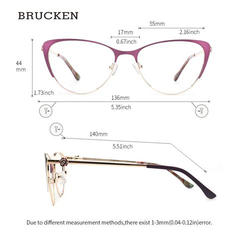 Brucken Metal Women Metal Glasses Frame Cat Eye Glasses Women Myopia Fuzweb