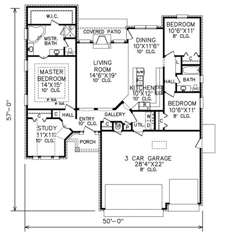 Traditional Style House Plan 3 Beds 2 Baths 1645 Sqft Plan 65 510