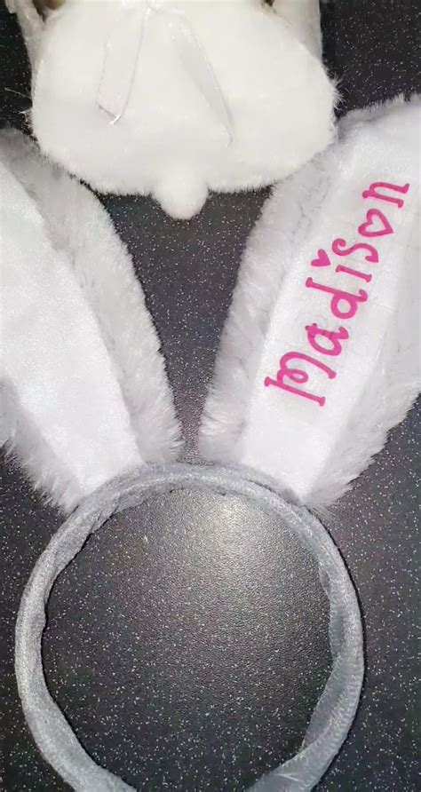 Nics Nacs Personalised Bunny Ears And Bag Filled With
