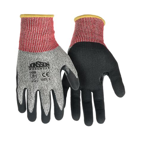 Jonsson Workwear Jonnyma Cut 5 Reinforced Nitrasandy Palm Gloves
