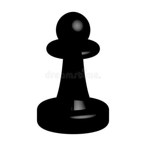 Isolated Chess Pawn 3d Style Vector Illustration Stock Vector