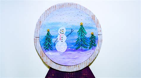Paper Snow Globe Craft Easy And Mess Free Ooly