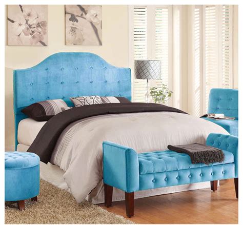 See more ideas about headboard, linen headboard, full headboard. Full/Queen Tufted Headboard, Teal Velvet - Contemporary ...