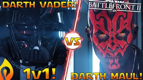 Darth Vader Vs Darth Maul Gameplay 1v1 Duel In Star Wars Battlefront 2