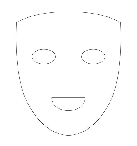 7 Best Images Of Plain Masks Templates Printables Printable Blank