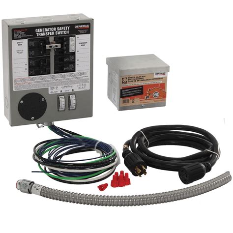 Generac 30 Amp Indoor Transfer Switch Kit For 6 10 Circuits The Home