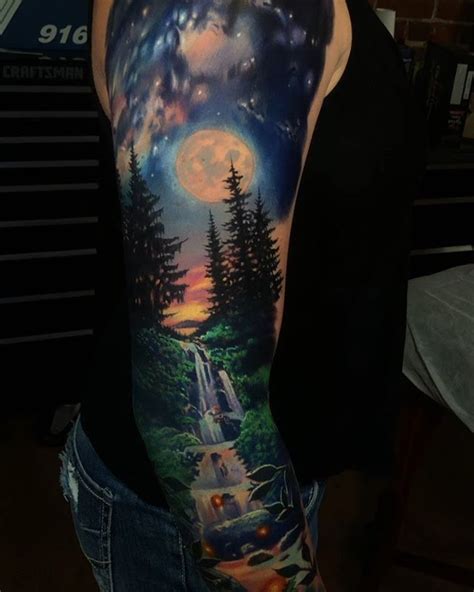Jesse Rix Nature Tattoo Sleeve Sleeve Tattoos Moutain Tattoos
