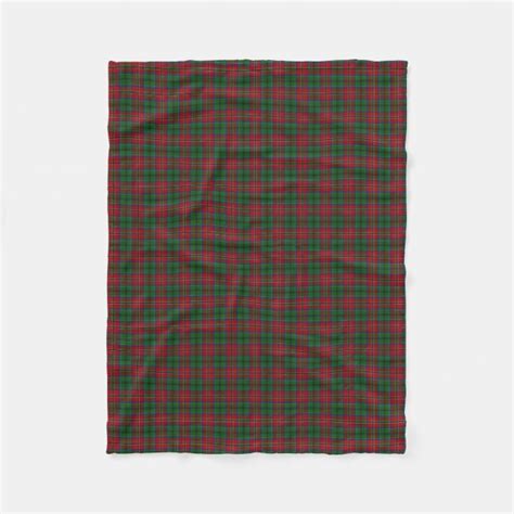 Scottish Clan Macculloch Mccullough Classic Tartan Fleece Blanket