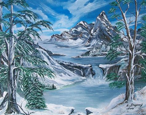 Mountain Blues Painting By Sharon Duguay Fine Art America