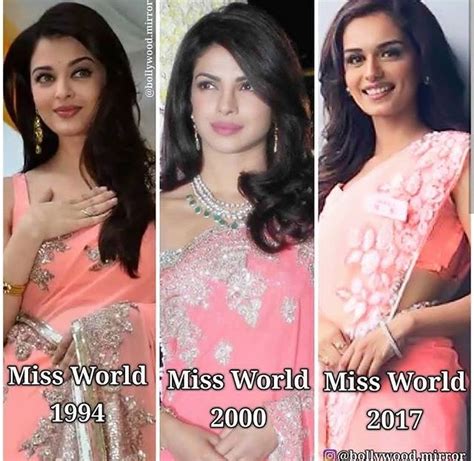 Aishwarya Rai Priyanka Chopra And Manushi Chillar Miss World Beauty