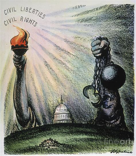 Cartoon Civil Rights 1953 Photograph By Granger
