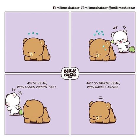 A Comic Strip With Two Teddy Bears And One Bear Laying On The Ground