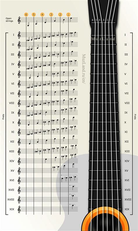 Acoustic Guitar Notes Chart In 2020 Guitar Notes Acoustic Guitar Notes