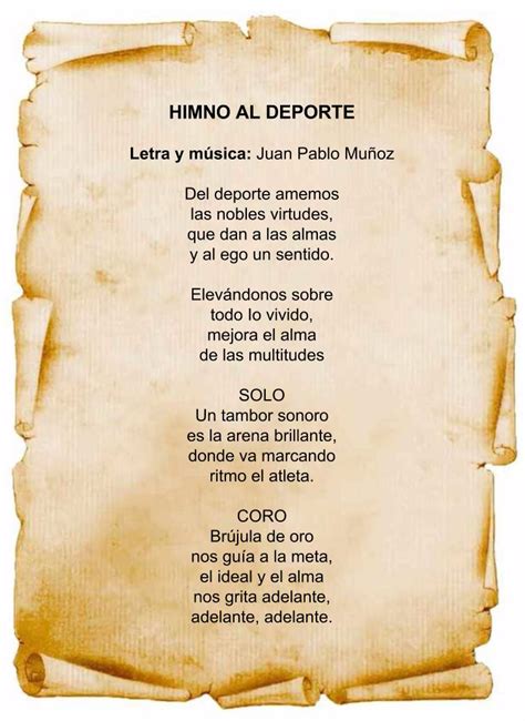 Himno Al Deporte ~ Escuela EducaciÓn BÁsica Ciudad De Arenillas