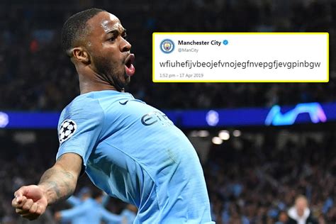 Manchester City Post Premature Raheem Sterling Goal Celebration Tweet Against Tottenham And Fans