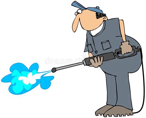 Pressure washers cartoon 1 of 2. Power Washer stock illustration. Illustration of wand ...