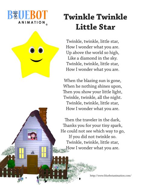 Nursery Rhymes Lyrics Printable
