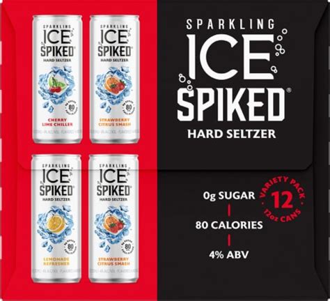 Sparkling Ice Spiked® Hard Seltzer Variety Pack 12 Cans 12 Fl Oz Kroger