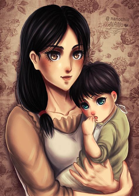 Carla Jaeger And Baby Eren By Nanochiii On Deviantart