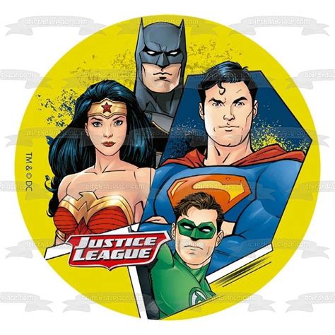 Justice League Superman Green Lantern Wonder Woman Batman Yellow