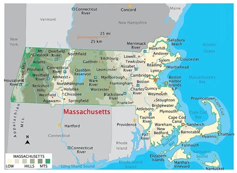 Cities And Towns In Massachusetts Map World Map