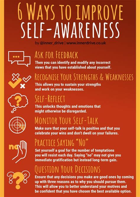 6 Ways To Improve Self Awareness Self Awareness Self Awareness Quotes Emotional Awareness