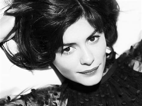 audrey tautou for my caramelie graphy bw audrey tautou beauty face portrait hd wallpaper