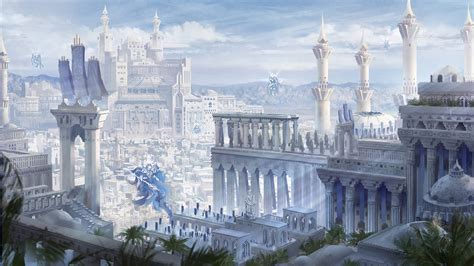 Qrath Empire Cityscape Fantasy Concept Art By Damiankrzywonos On
