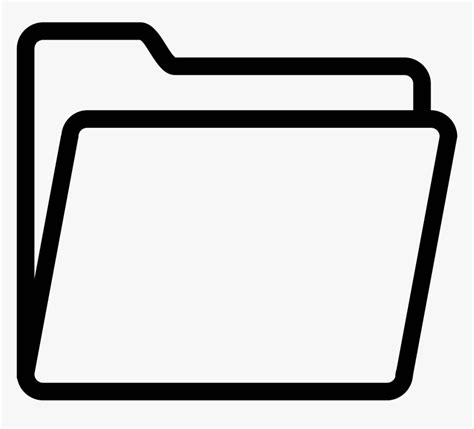 The Open Folder Icon For Pc White Folder Icon Png Transparent Png
