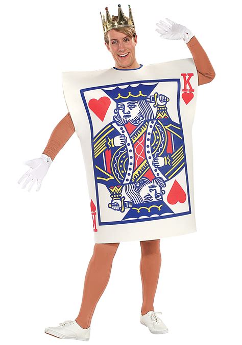 Free delivery and returns on ebay plus items for plus members. King of Hearts Playing Card Costume - Adult Halloween Costumes