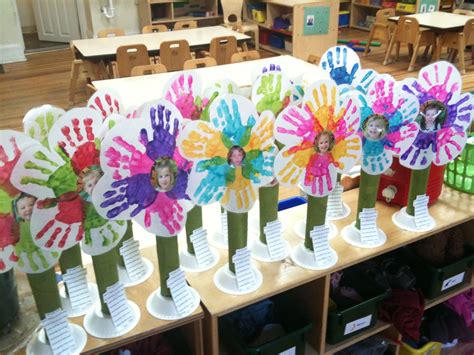 Mothers Day Flowers Glue Gun Directions Children Select Paint