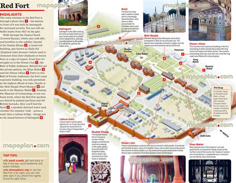 Delhi Map Red Fort In Central Old Delhi City 3d Monuments Plan