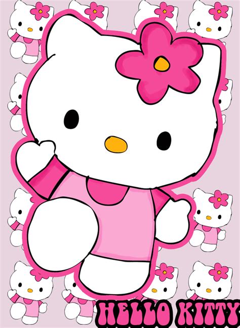 Background Hello Kitty Pink Png