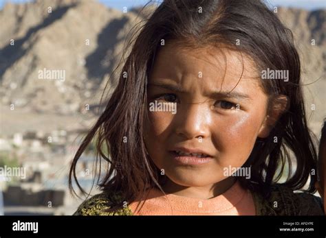 Ladakhi Girl In Leh Ladakh Jammu And Kashmir India Stock Photo Alamy