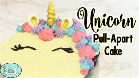 How To Make A Unicorn Pull Apart Cupcake Cake Youtube