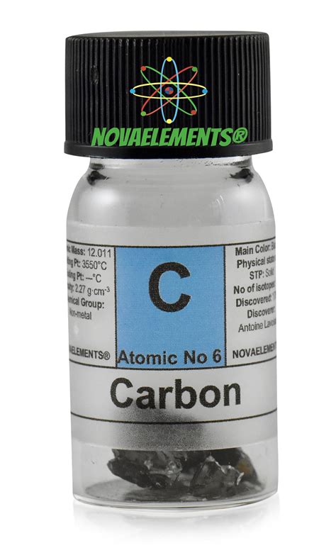 Carbon Element 6 Sample Carbon Sample 1 Gram Pure Carbon Etsy