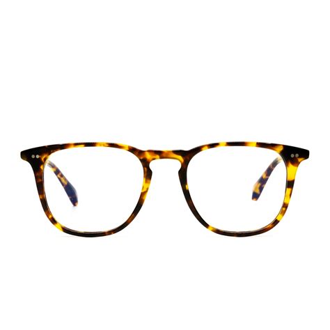 maxwell square glasses amber tortoise and blue light technology diff eyewear