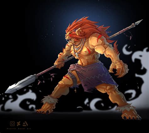African Tribe Lion Warrior Obi Odum By Pierricsorel On Deviantart