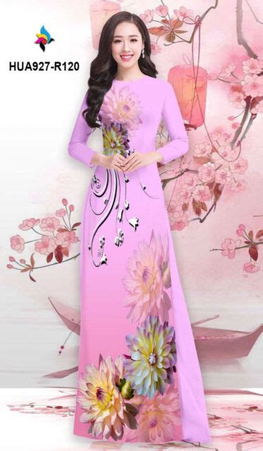 Ao Dai 3d Ao Dai Tam Y Vietnamese Traditional Long Dress W Pants