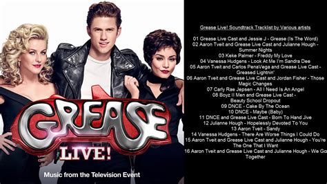 Grease Live Soundtrack Tracklist By Various Artists Youtube