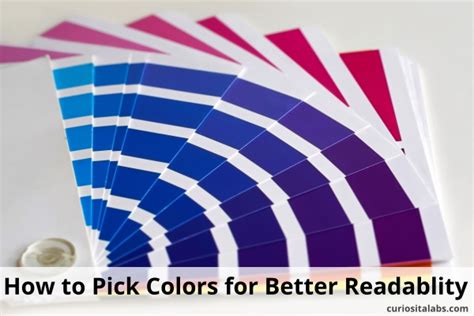 How To Pick Colors For Better Readability Curiosita Labs