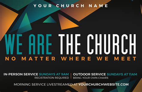 We Are The Church Postcard Church Postcards Outreach Marketing